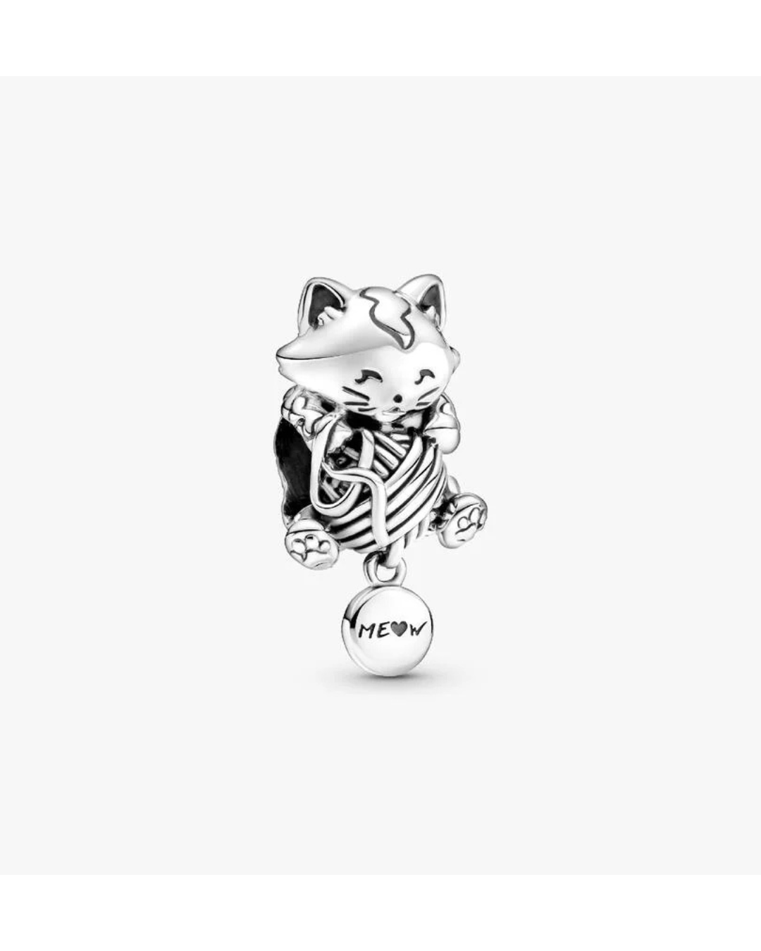 Charm Pandora Gatito con Ovillo