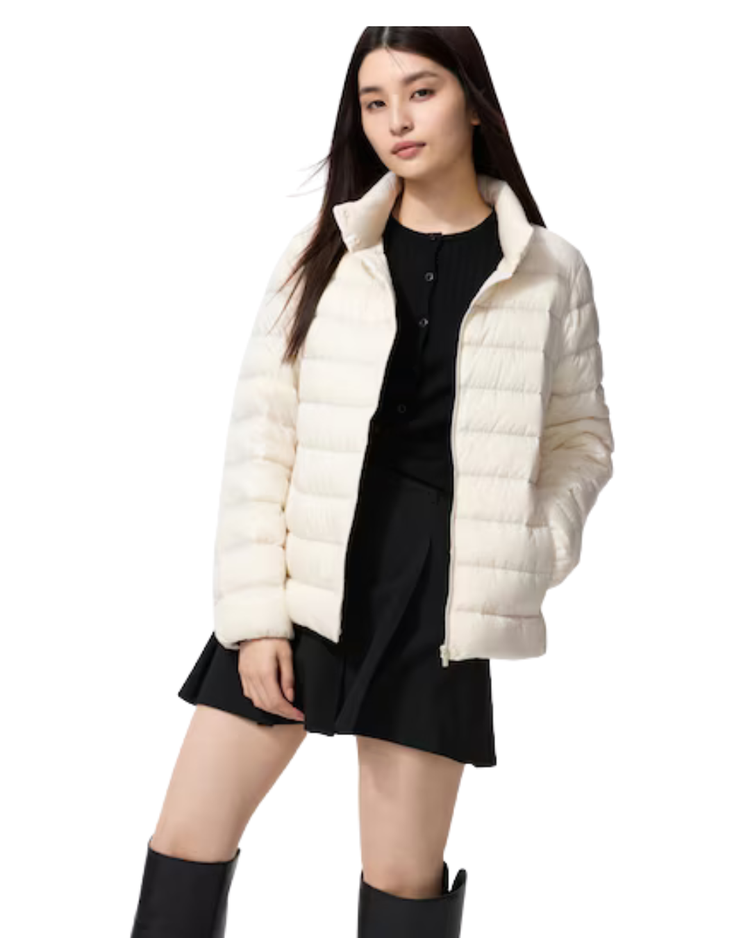 Campera Uniqlo Ultra Light Down Jacket Blanco – JM72 – Mujer