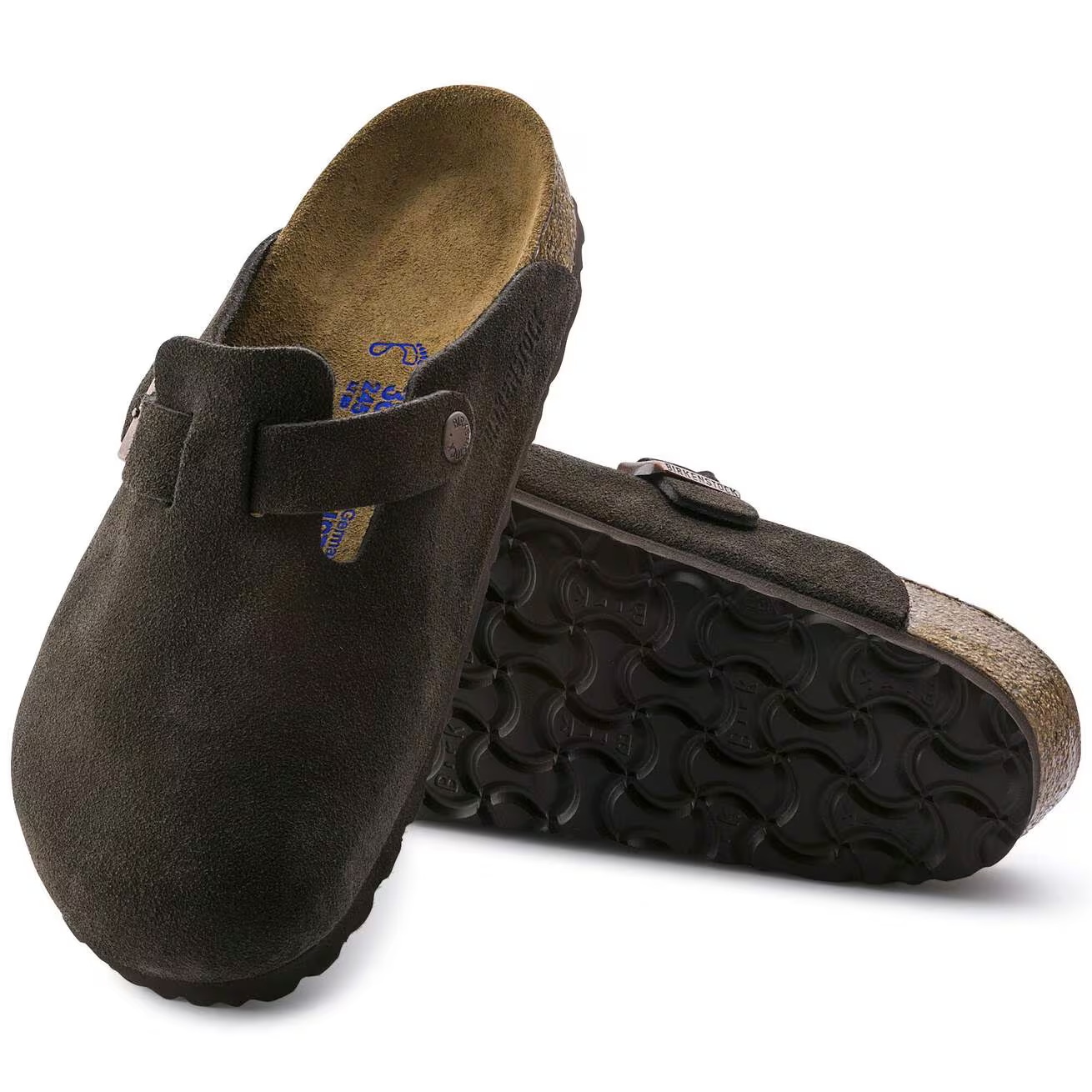Zuecos Birkenstock Boston Suede Mocca